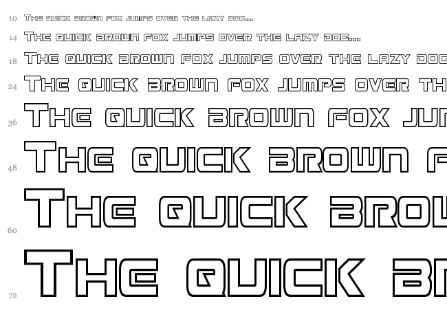 Mission GT-R font waterfall